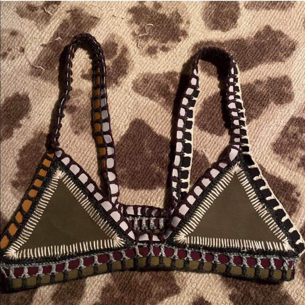 Authentic Navy Green Kiini Top